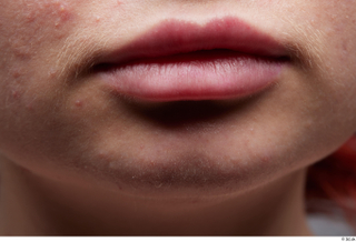 HD Face Skin Yena chin face lips mouth skin pores…